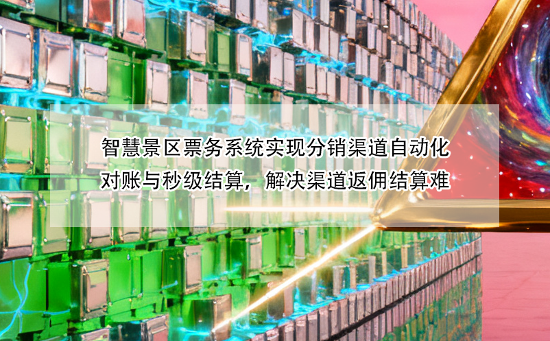 智慧景区票务系统实现分销渠道自动化对账与秒级结算，解决渠道返佣结算难