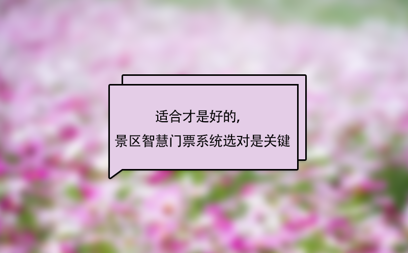适合才是好的，景区智慧门票系统选对是关键