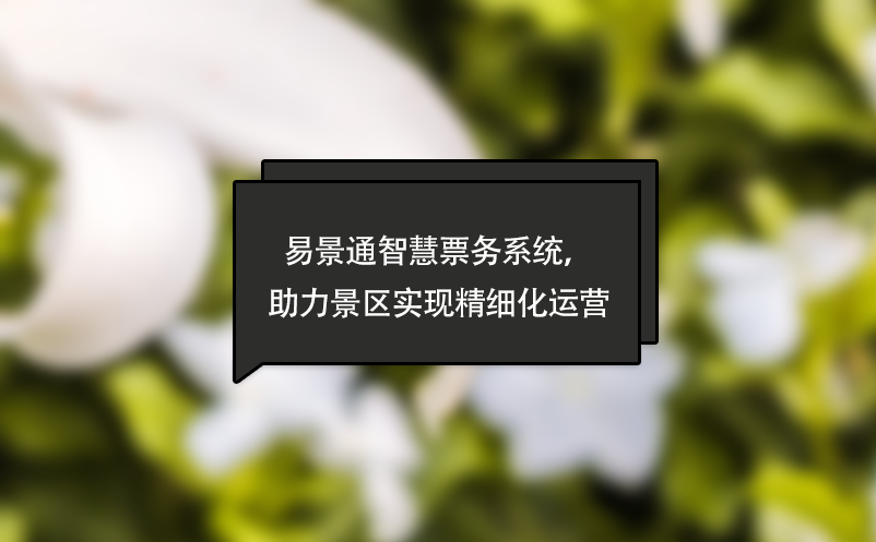 易景通智慧票务系统，助力景区实现精细化运营