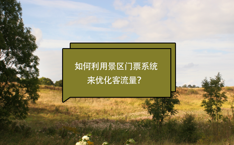 景区如何利用景区门票系统来优化客流量？