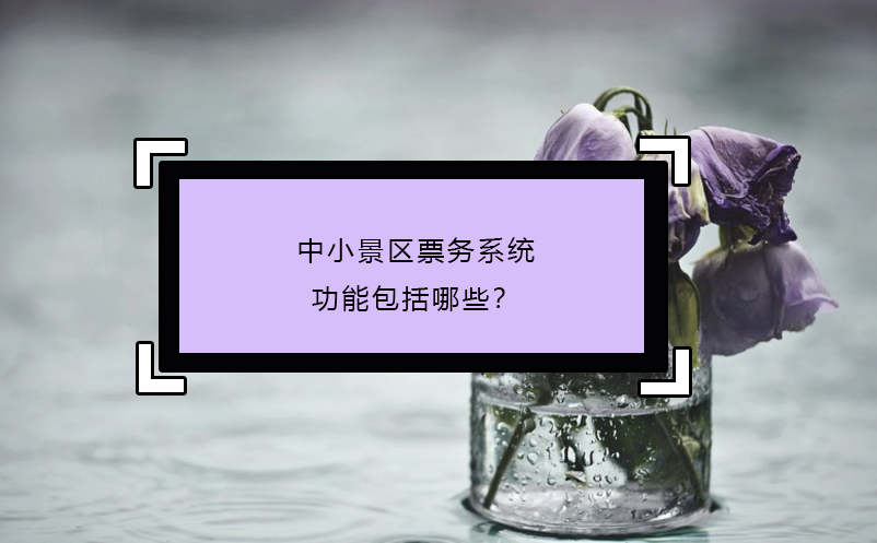 中小景区票务系统功能包括哪些？