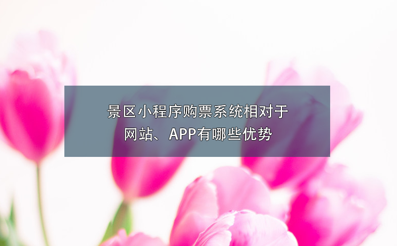 景区小程序购票系统相对于网站、APP有哪些优势