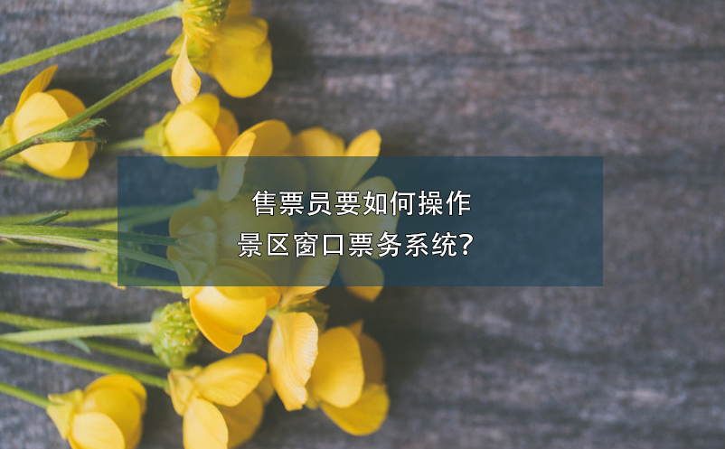 售票员要如何操作景区窗口票务系统？