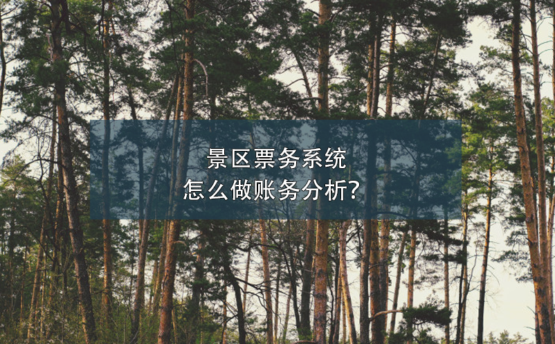 景区票务系统怎么做账务分析？