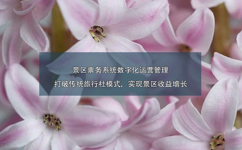 景区票务系统数字化运营管理：打破传统旅行社模式，实现景区收益增长