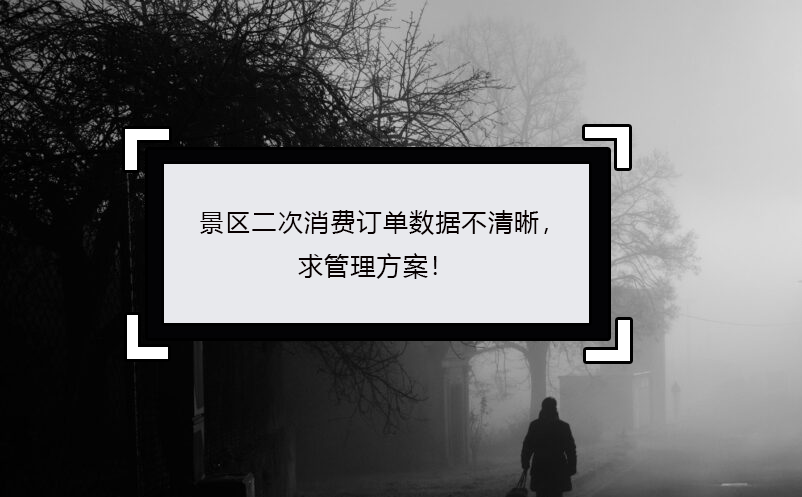 景区二次消费订单数据不清晰，求管理方案！