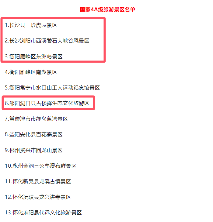 湖南新增13家4A景区，其中4家使用易景通票务系统!