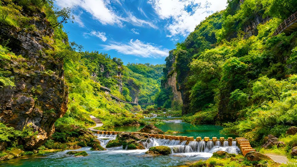 古苗河大峡谷携手易景通票务系统，共筑智慧旅游新篇章